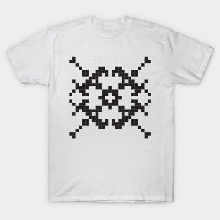 Embroidery vector pattern T-Shirt